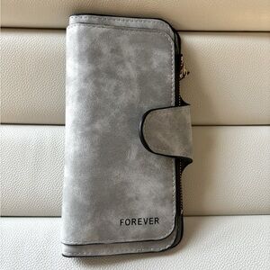 Forever suede leather women's wallet